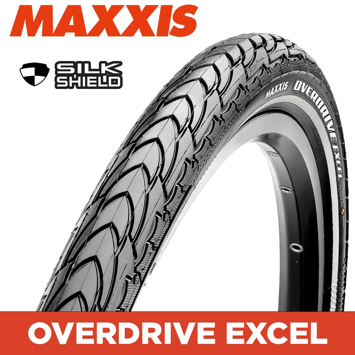 Maxxis Overdrive Excel 700 X 40 Hybrid Tyres 29 700C Bike Blvd