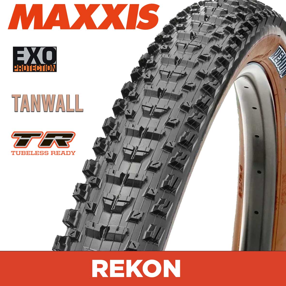 29 Inch Mountain Bike Tires MAXXIS Tires Max Rekon 29 Black