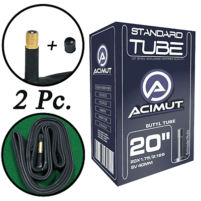 2 x CST 20 x 1.90 2.125 Bike Tube 20 inch Inner Tubes SV MTB AV 20x