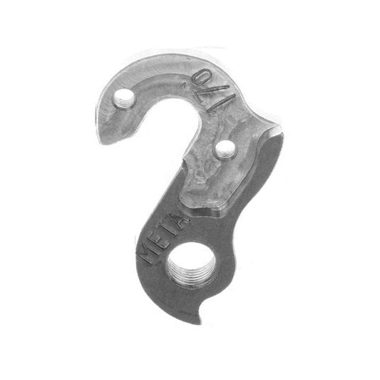 Meta CNC Model 176 CNC Derailleur Hanger 6061 T651 Aluminum Silver Bike Blvd