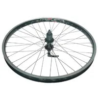 26" Rear Wheel for 8-10 Speed Cassette Black Velocity Cliff Hanger Rim QR Sealed Bearings