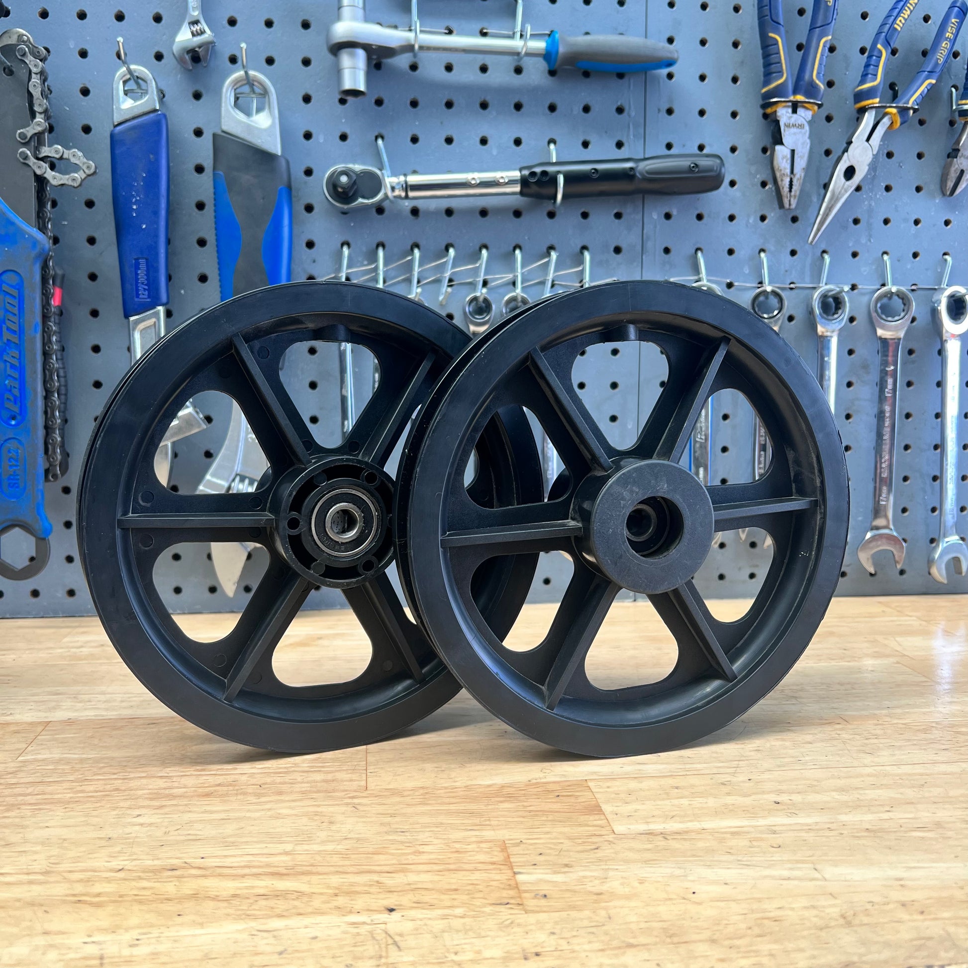 2pc of 12 x 2 1/4 Wheelchair Wheels and Solid Tyre Grey