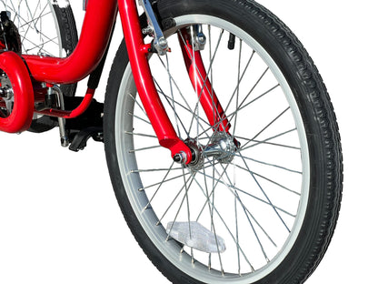 Gomier Rehatri Trike 20" Front and rear wheel size, RED, with rear steering