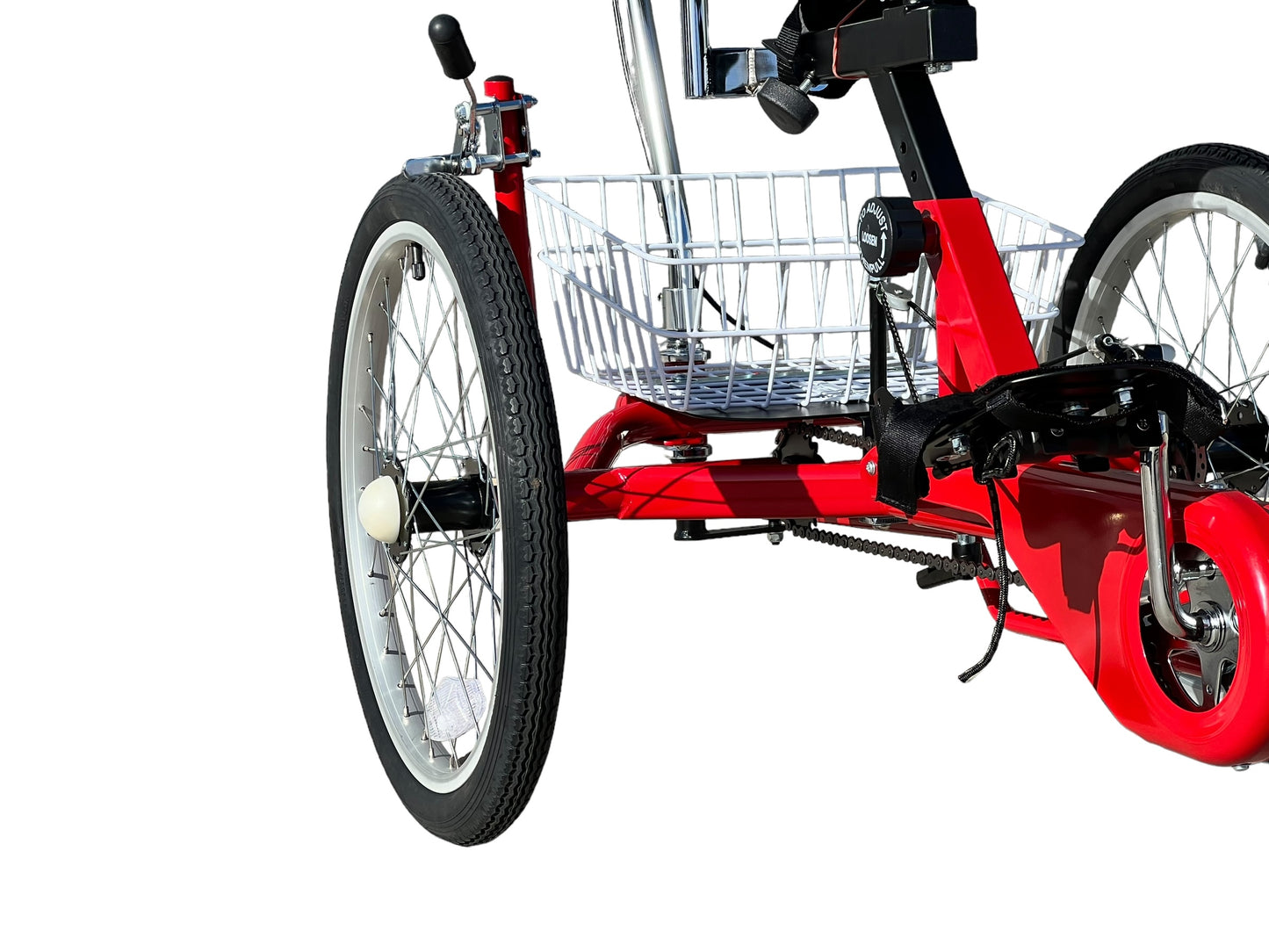 Gomier Rehatri Trike 20" Front and rear wheel size, RED, with rear steering