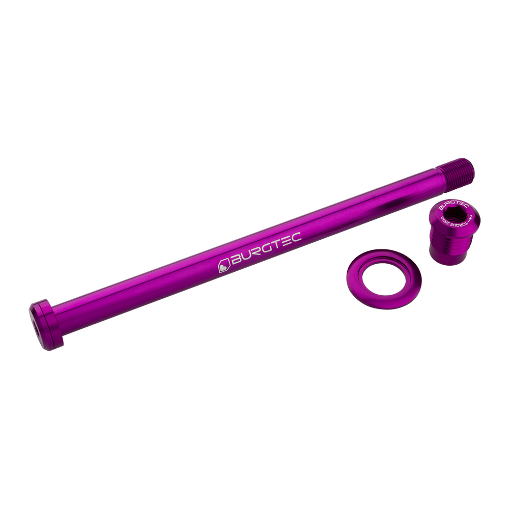 Burgtec Trek Rear Axle 12x184.5mm M12x1.0 Purple Rain