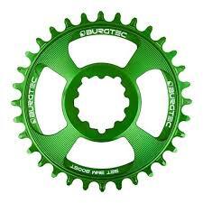 Burgtec GXP Chainring 30T 3mm Offset Candy Spruce Green