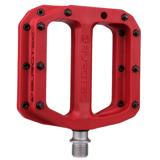 Burgtec MK4 Composite Flat Pedals 9/16" Race Red