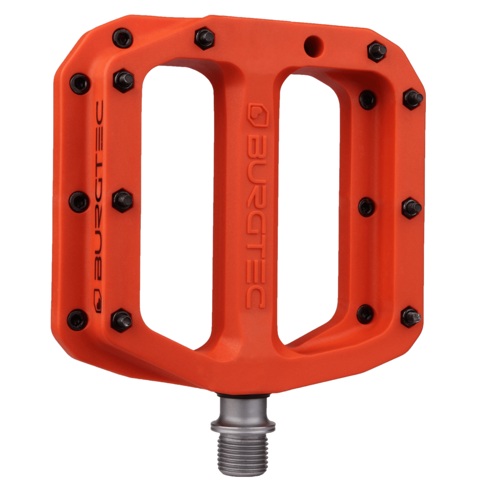 Burgtec MK4 Composite Flat Pedals Orange