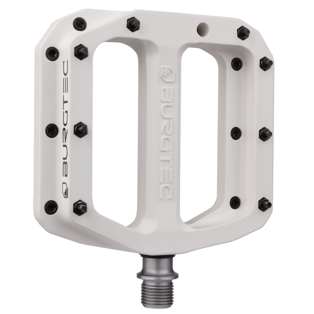 Burgtec MK4 Composite Flat Pedals 9/16" White