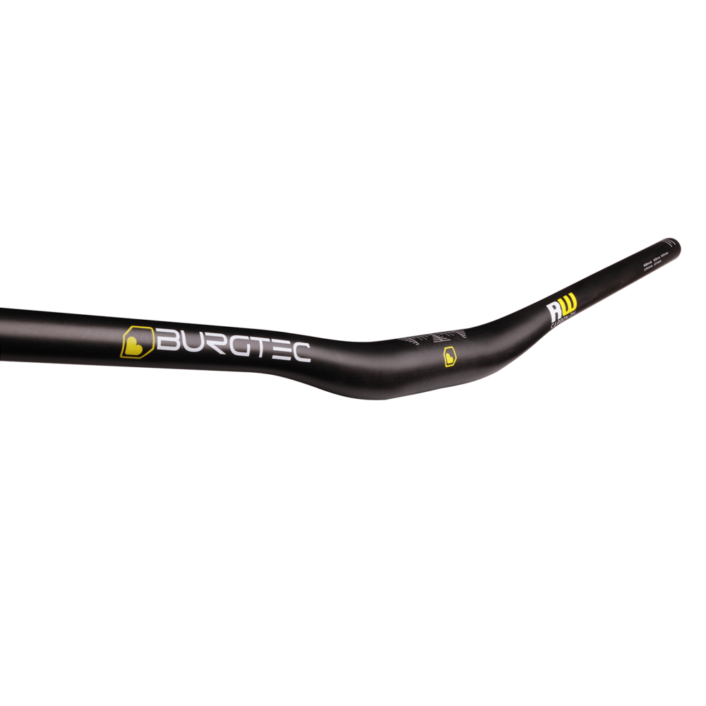 Burgtec Ride Wide Carbon DH Handlebar 31.8mm 800mm 20mm Rise Black