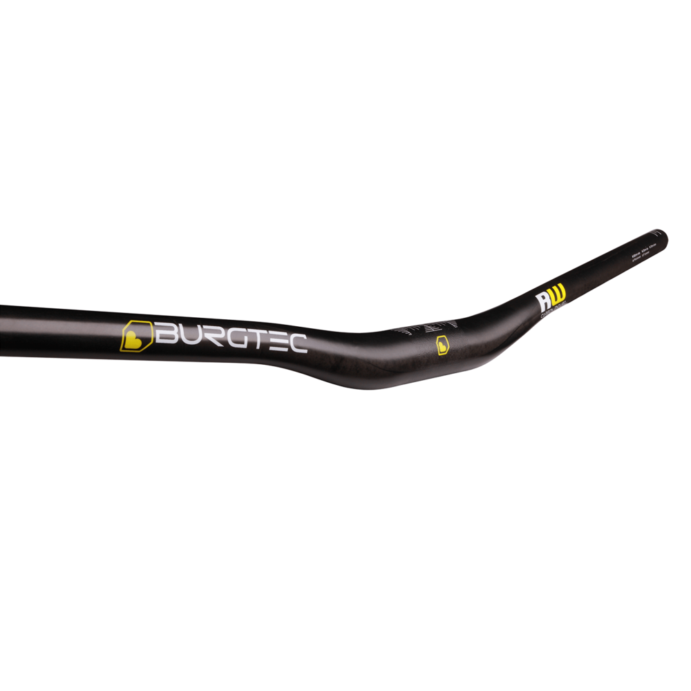 Burgtec Ride Wide Carbon Enduro Handlebar 35mm 800mm 20mm Rise Black