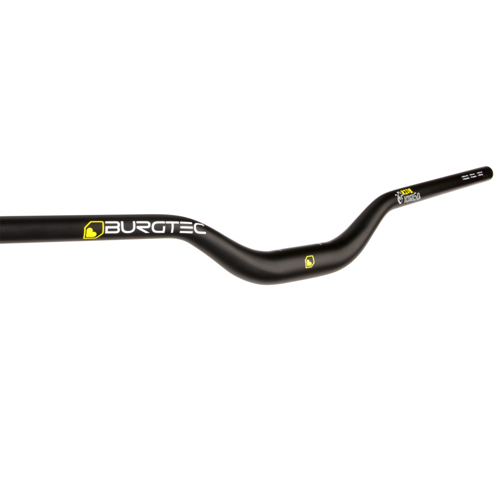 Burgtec Ride Wide Alloy Handlebar 35mm 800mm 50mm Rise Black