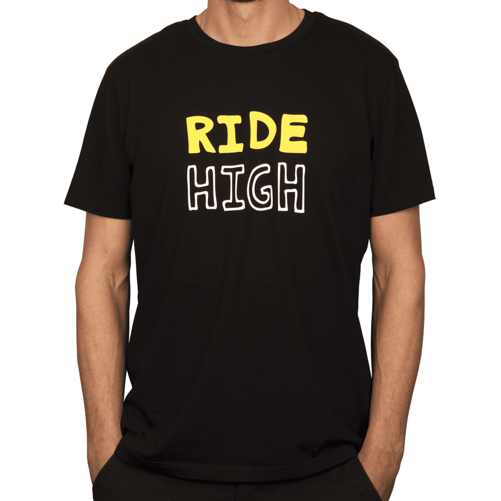 Burgtec Ride High Tech T-Shirt Black/Yellow Medium