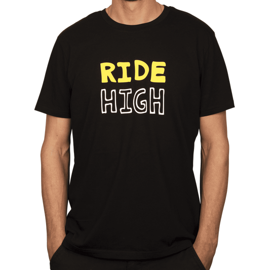 Burgtec Ride High Tech T-Shirt Black/Yellow Medium