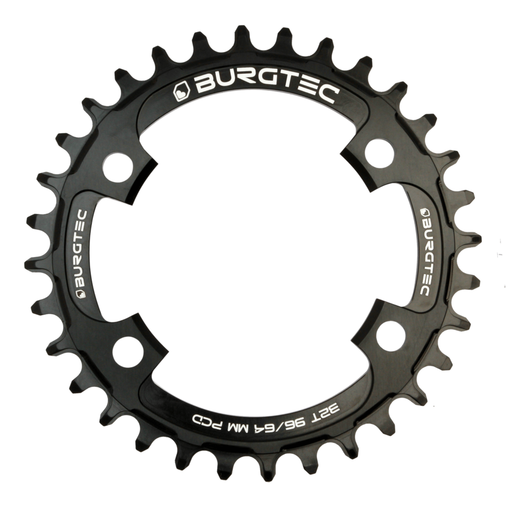 Burgtec XT/XTR Chainring 32T 96/64mm BCD Black