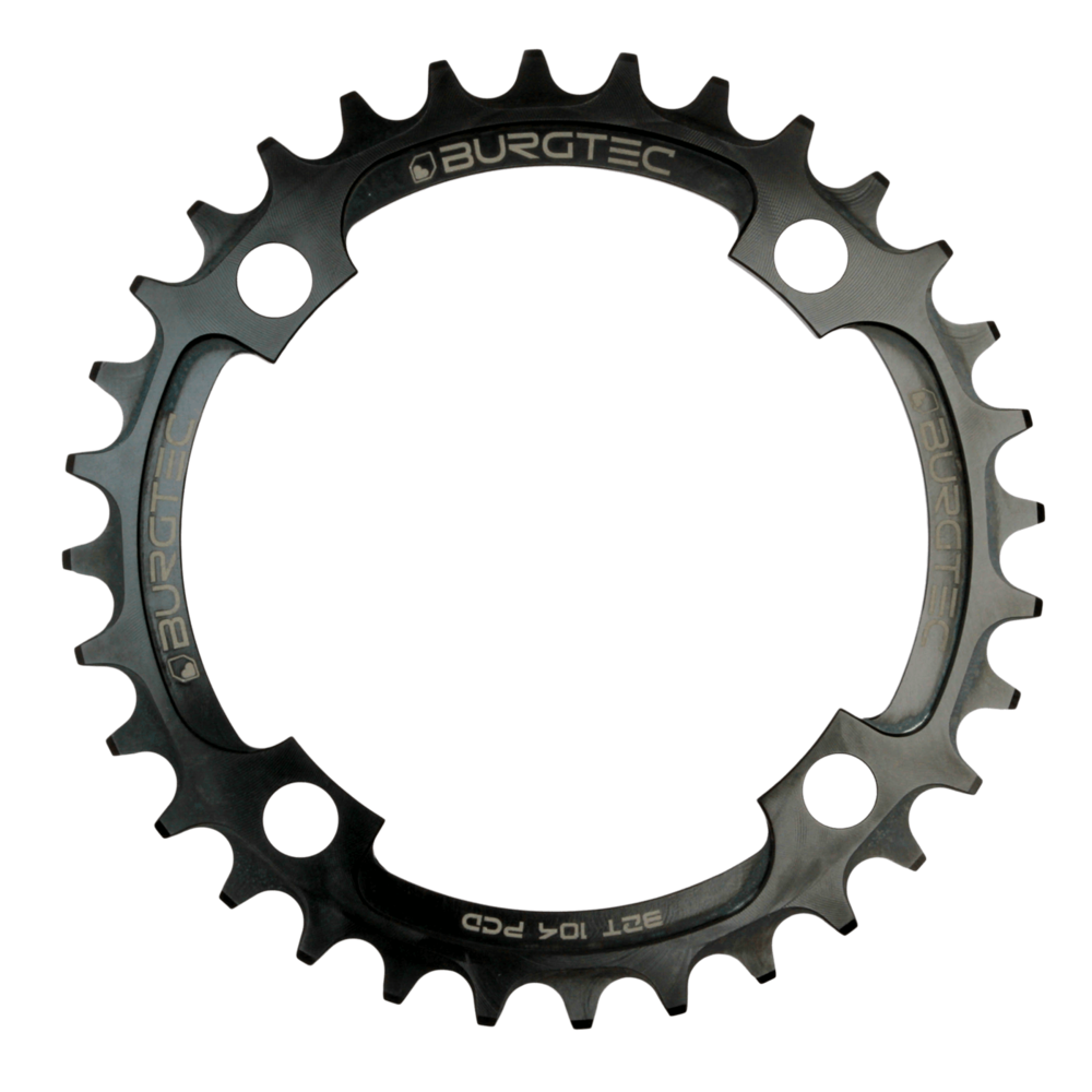 Burgtec Thick-Thin Chainring 30T 104mm BCD Black