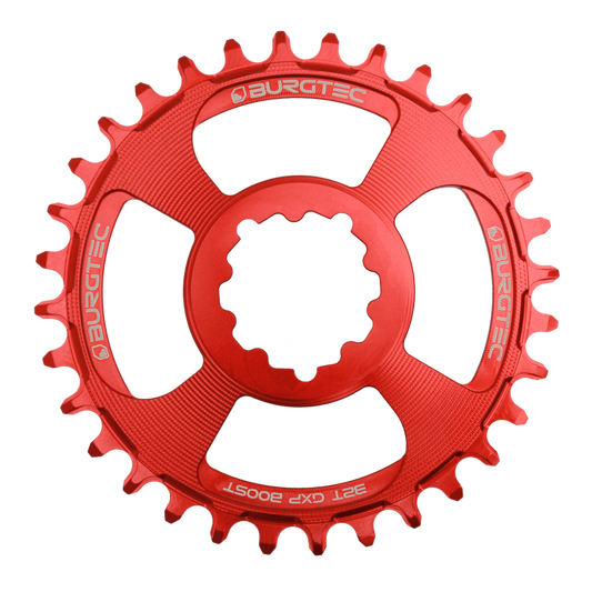 Burgtec GXP Chainring 3mm Offset 28T Race Red