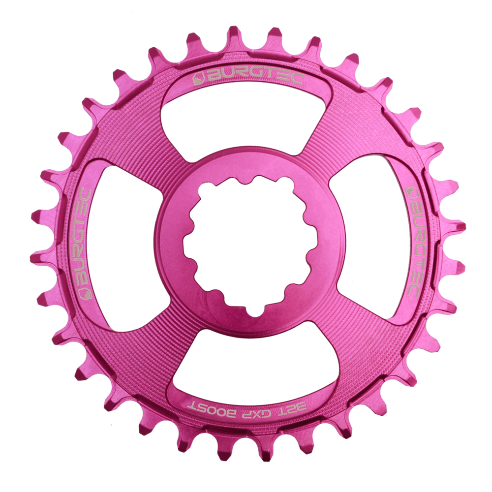 Burgtec GXP Chainring 3mm Offset 28T Purple Rain