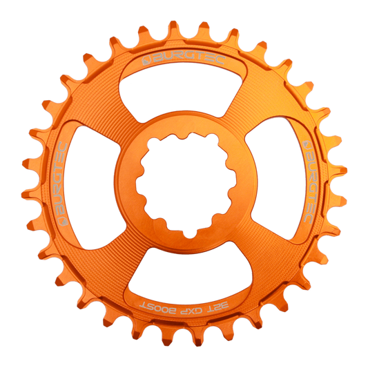 Burgtec Iron Bro 32T GXP Chainring 3mm Offset Direct Mount Orange