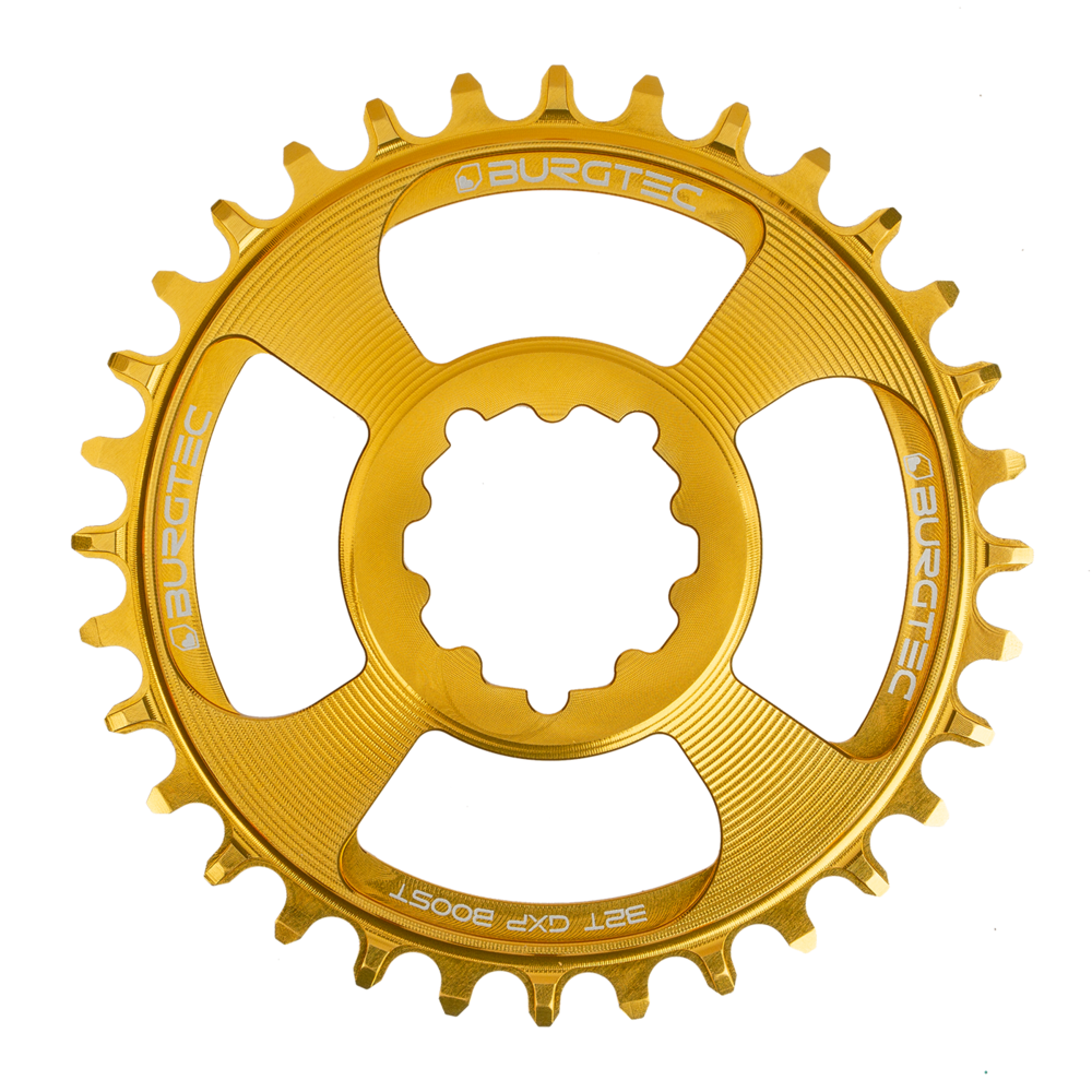 Burgtec GXP Chainring 3mm Offset 28T Bullion Gold