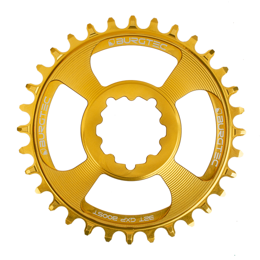 Burgtec GXP Chainring 3mm Offset 28T Bullion Gold