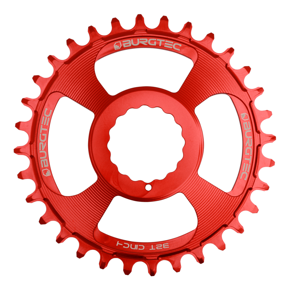 Burgtec Race Face Cinch 30T Chainring Race Red