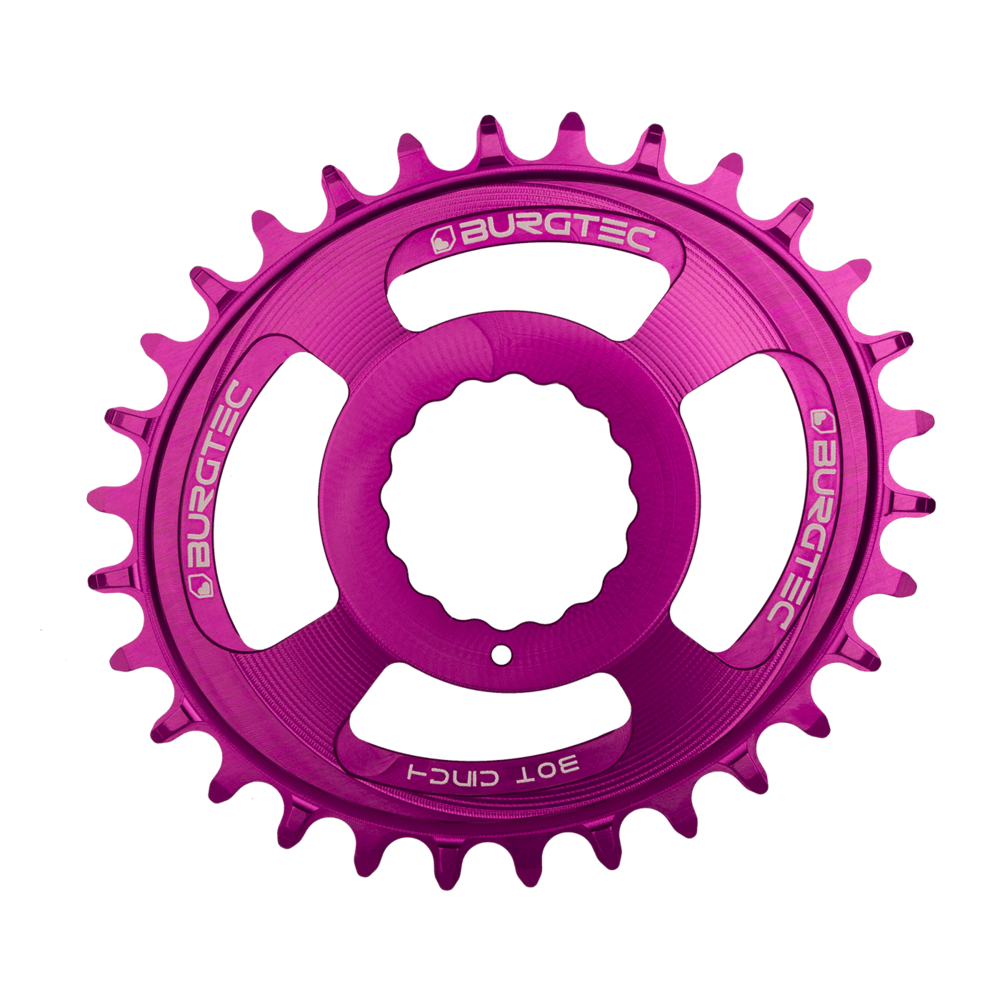 Burgtec Oval Chainring 32T Race Face Cinch Purple Rain