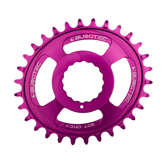 Burgtec Oval Chainring 32T Race Face Cinch Purple Rain