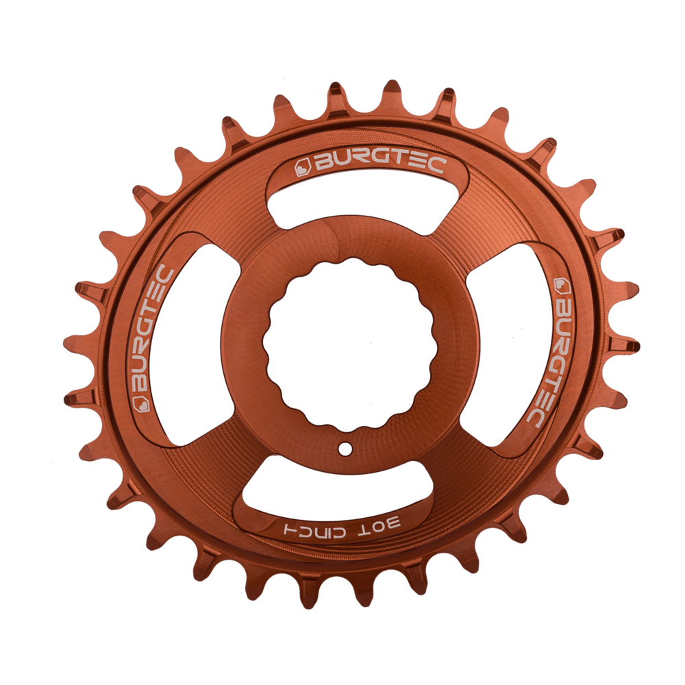 Burgtec Oval Chainring 32T Race Face Cinch Direct Mount Kash Bronze