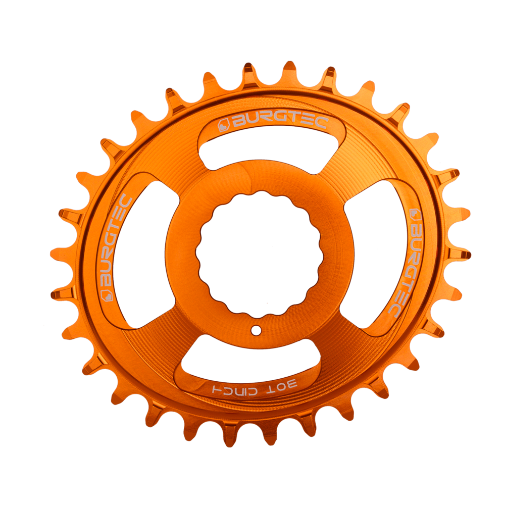 Burgtec Oval Chainring 32T Race Face Cinch Iron Bro Orange