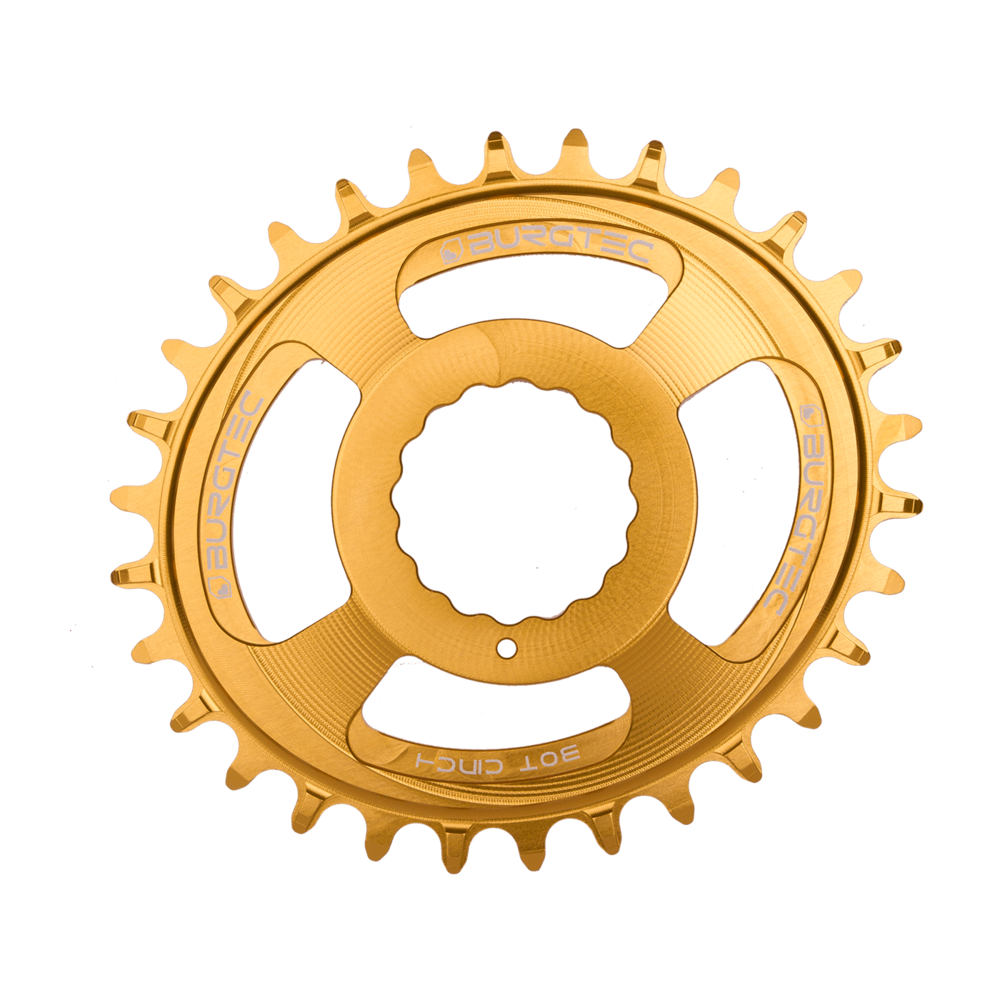 Burgtec Oval Chainring 32T Race Face Cinch Gold