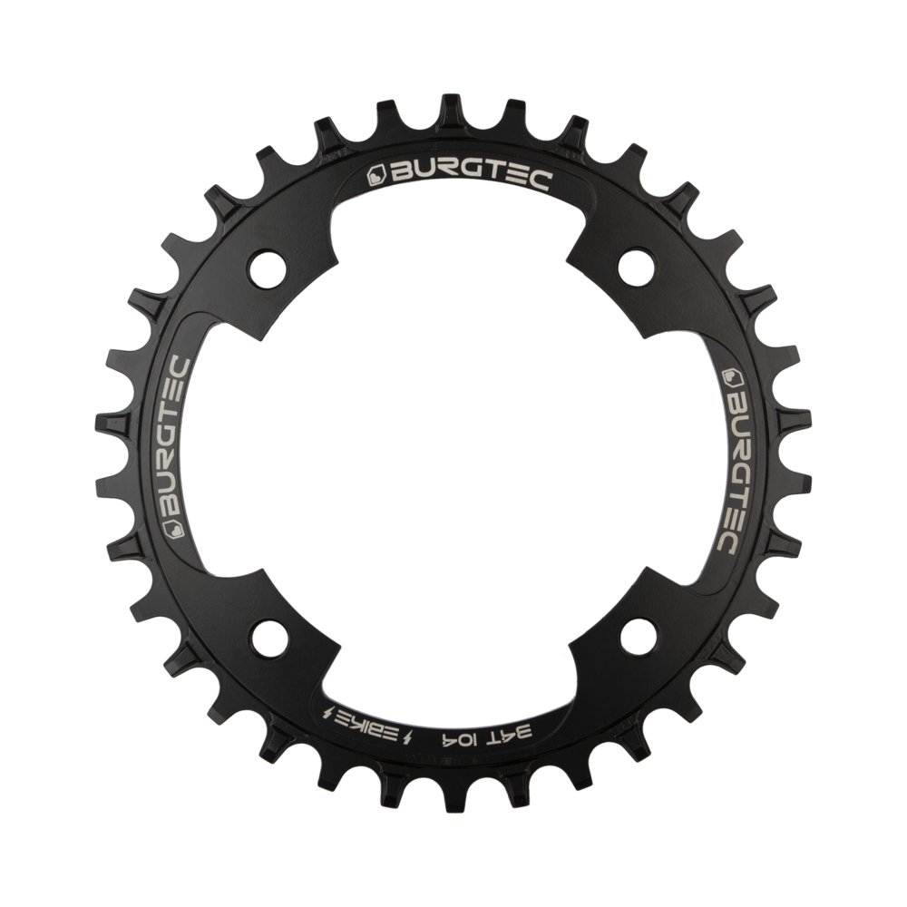 Burgtec Thick-Thin E-Bike Chainring 34T Steel Black 104mm BCD