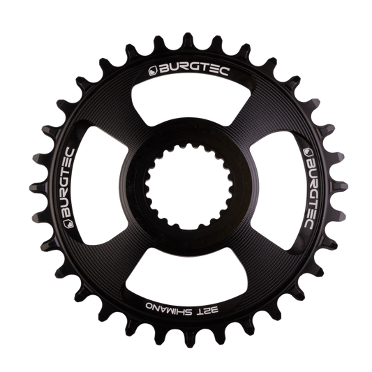 Burgtec Thick-Thin Chainring 32T Shimano 12-Speed Direct Mount Black