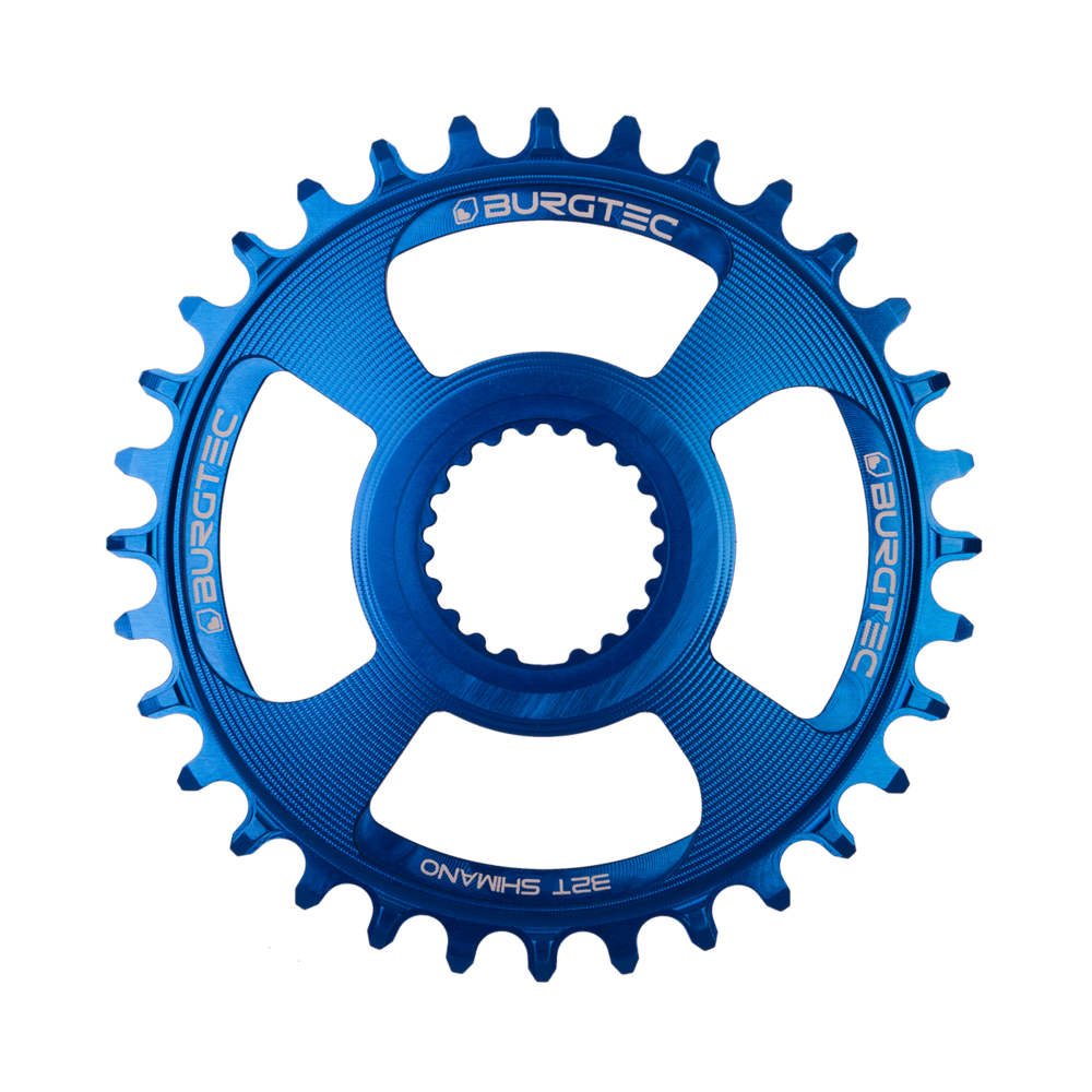 Burgtec Chainring 12-Speed 28T Shimano Direct Mount Deep Blue