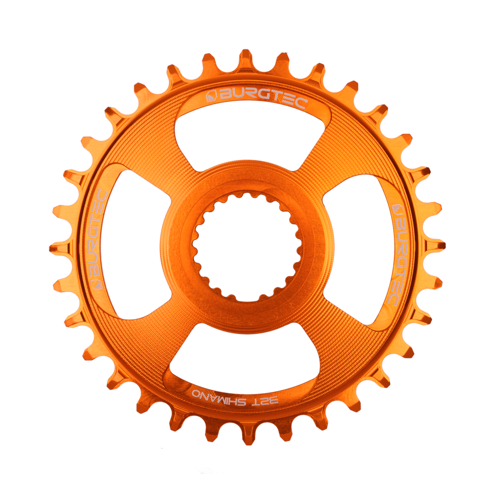 Burgtec Chainring 12-Speed 28T Shimano Direct Mount Orange