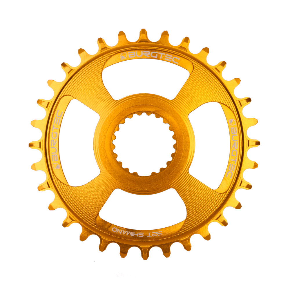 Burgtec 28T 12-Speed Chainring Shimano Direct Mount Bullion Gold