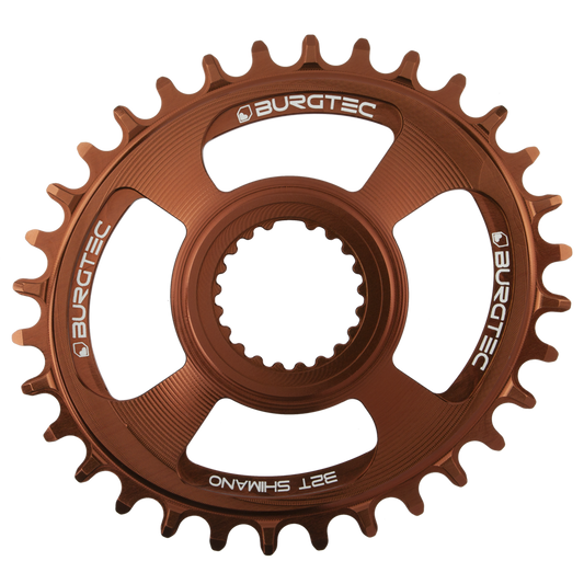 Burgtec Oval Chainring 12-Speed 30T Shimano Direct Mount Kash Bronze