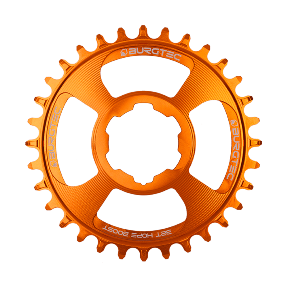 Burgtec Hope Boost Chainring 28T Iron Bro Orange