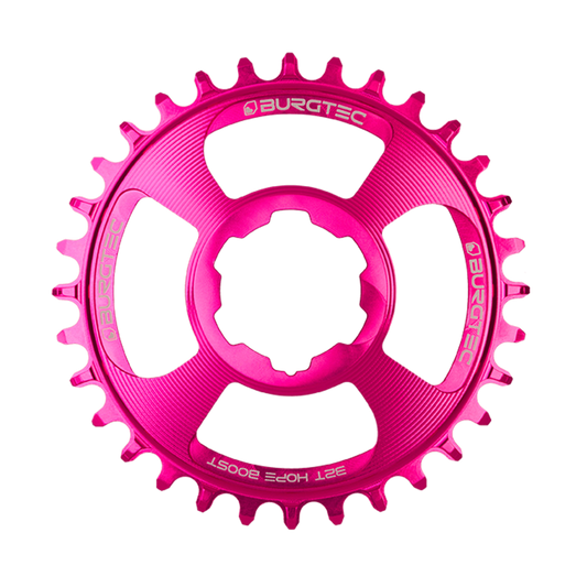 Burgtec Hope Boost Chainring 30T Toxic Barbie Pink