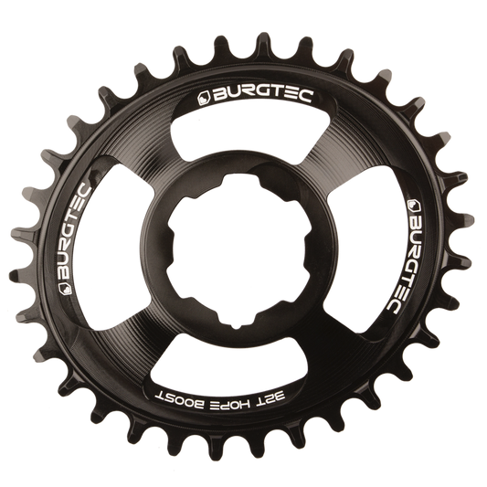 Burgtec Oval Chainring 32T Hope Boost Direct Mount Black