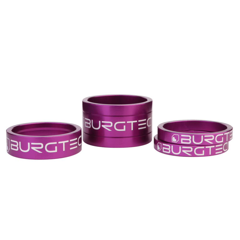 Burgtec Purple Rain Stem Spacer Kit 5mm x 2, 10mm, 20mm