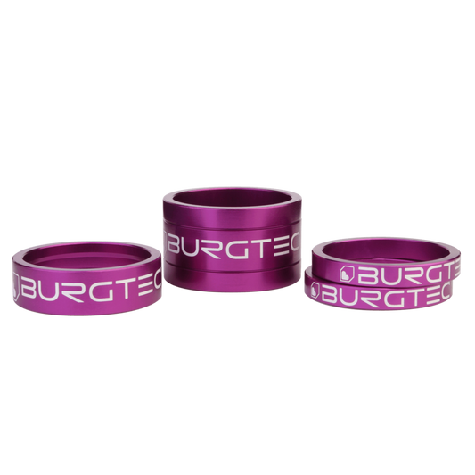 Burgtec Purple Rain Stem Spacer Kit 5mm x 2, 10mm, 20mm