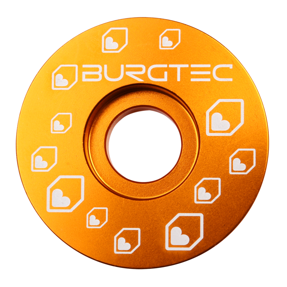 Burgtec Iron Bro Orange Stem Top Cap Bolt Not Included