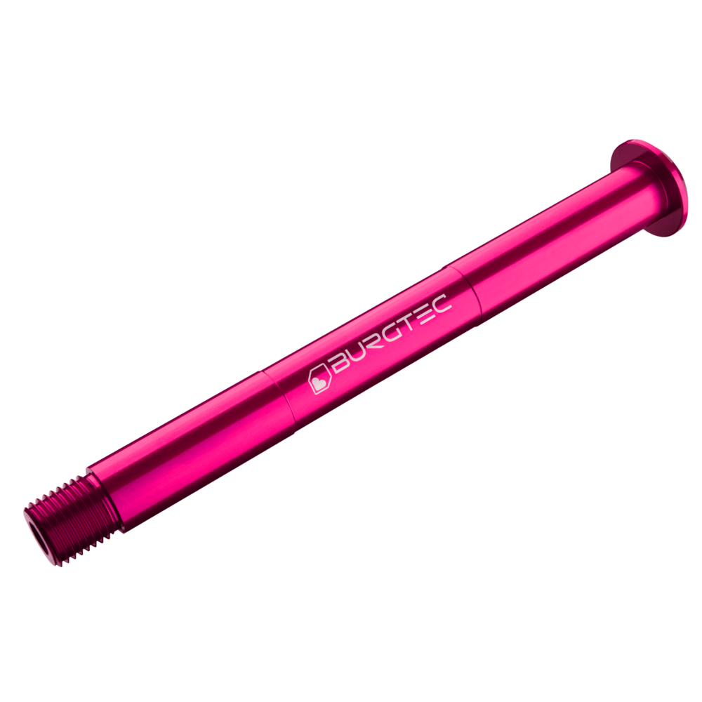 Burgtec Fox Boost Fork Axle 15x110mm Toxic Barbie Pink