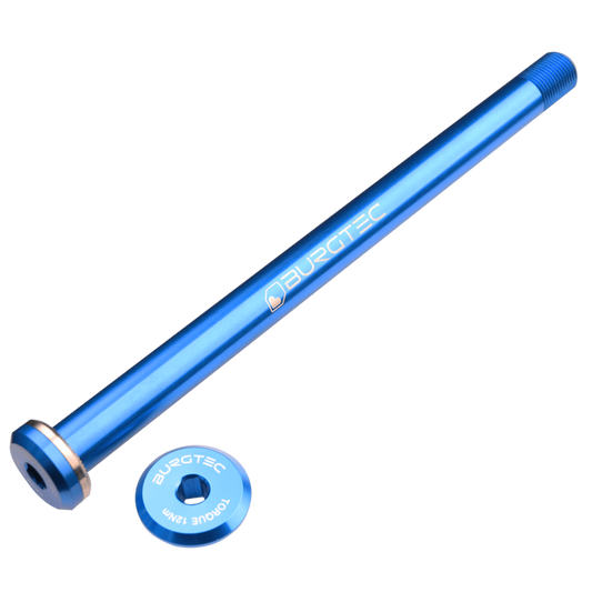 Burgtec Santa Cruz Rear Axle 12x168.5mm M12x1.0 Blue