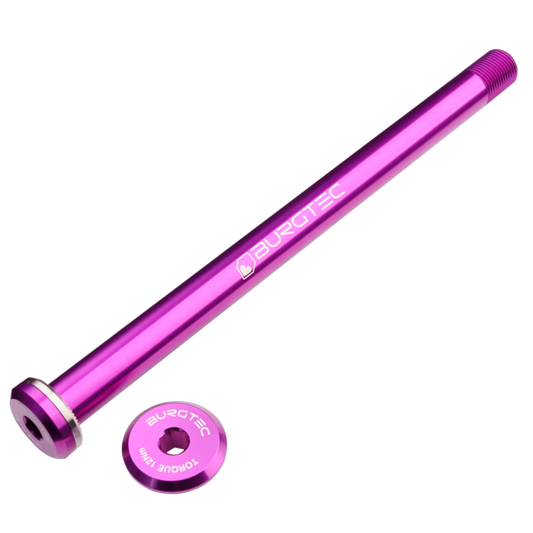 Burgtec Santa Cruz Rear Axle Skewer 12x168.5mm M12x1.0 Purple Rain