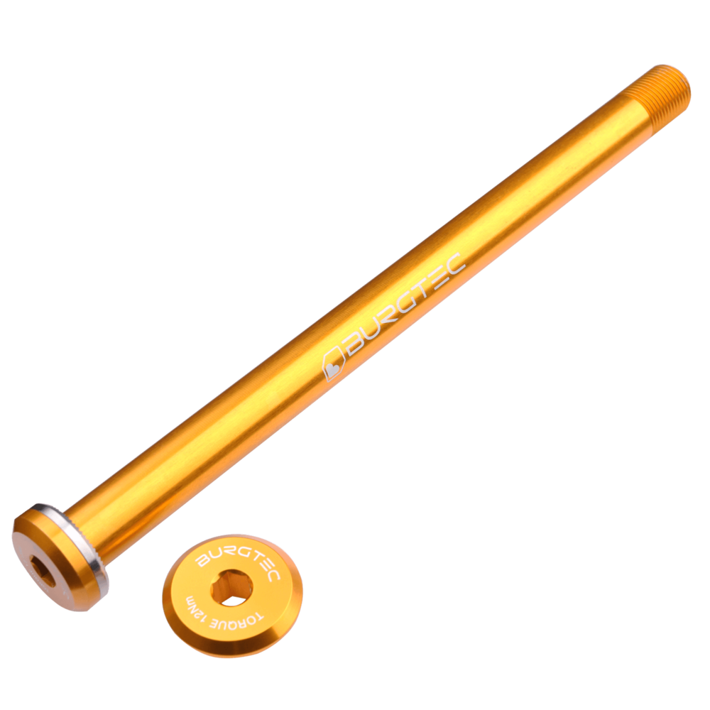 Burgtec Santa Cruz Rear Axle 12x168.5mm Bullion Gold