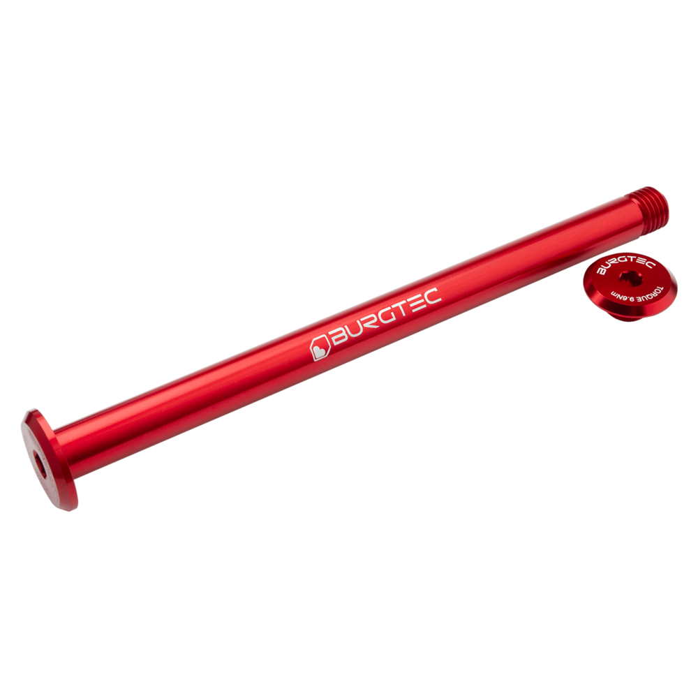 Burgtec Evil Rear Axle 12x180mm M12x1.5 Superboost+ Red