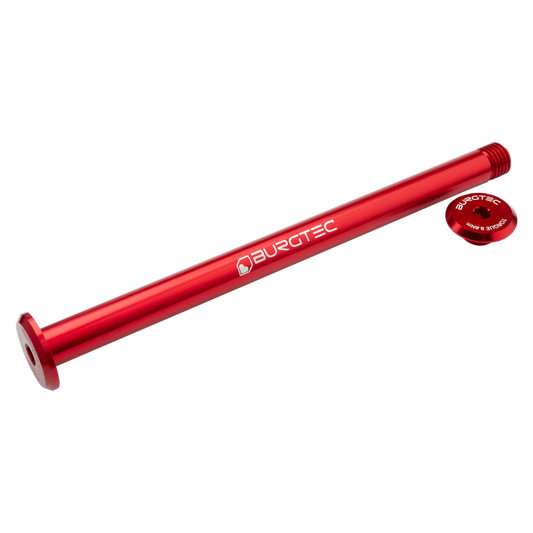 Burgtec Evil Rear Axle 12x180mm M12x1.5 Superboost+ Red