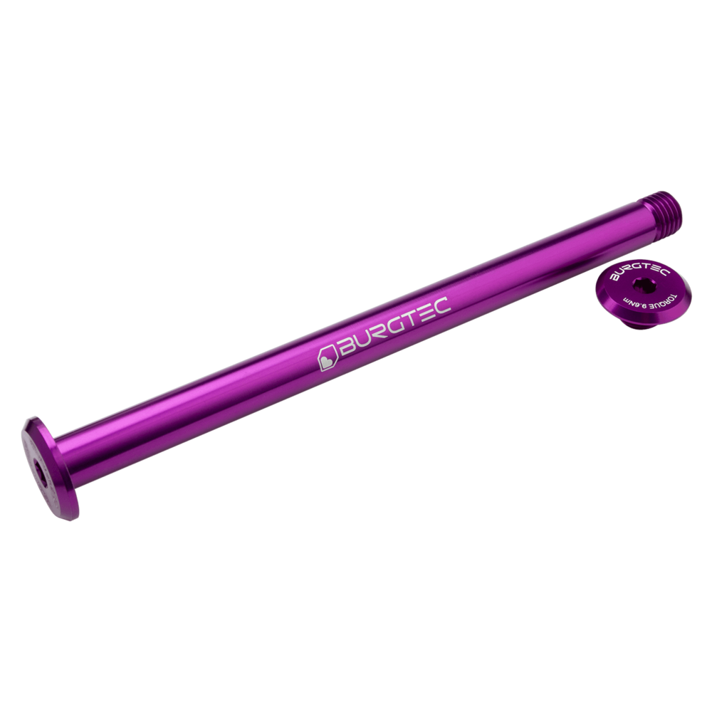 Burgtec Evil Rear Axle 12x180mm M12x1.5 Superboost+ Purple